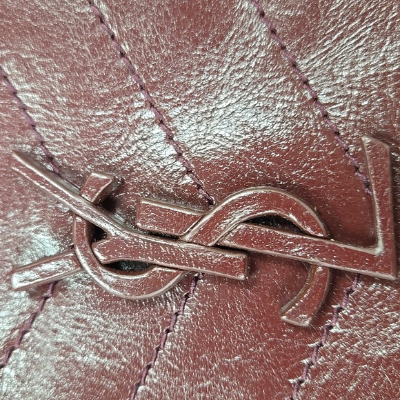 NEW Yves Saint Laurent NIKI MEDIUM Crinkled Leather Bag - Picture 10 of 10